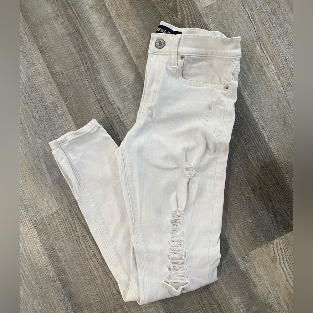 White Express skinny jeans